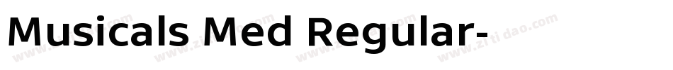 Musicals Med Regular字体转换